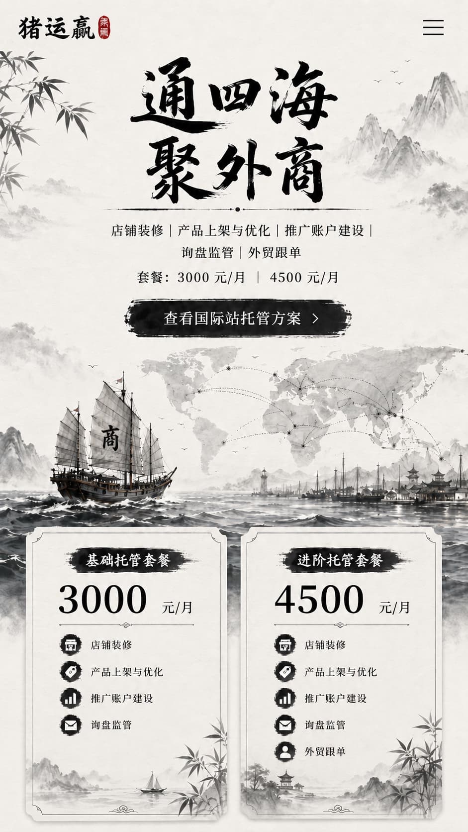 阿里巴巴国际站店铺托管服务